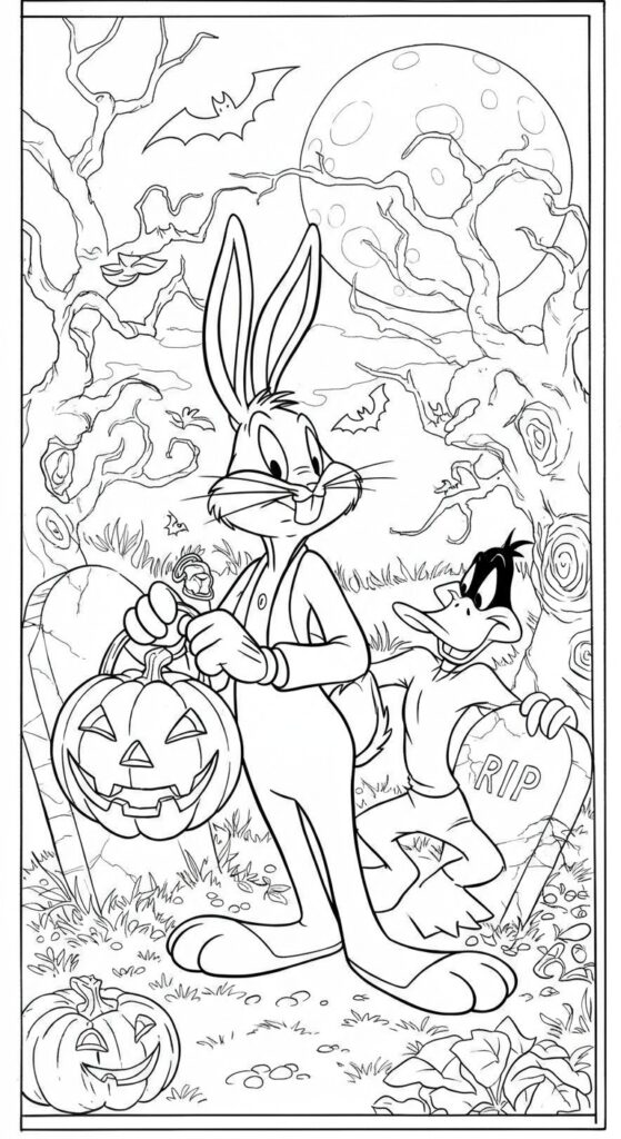 30 Free Halloween Coloring Pages Printables 12
