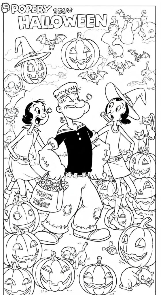 30 Free Halloween Coloring Pages Printables 13
