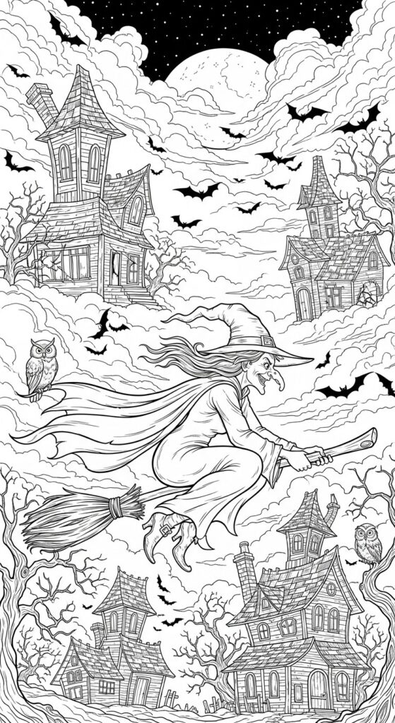 30 Free Halloween Coloring Pages Printables 16