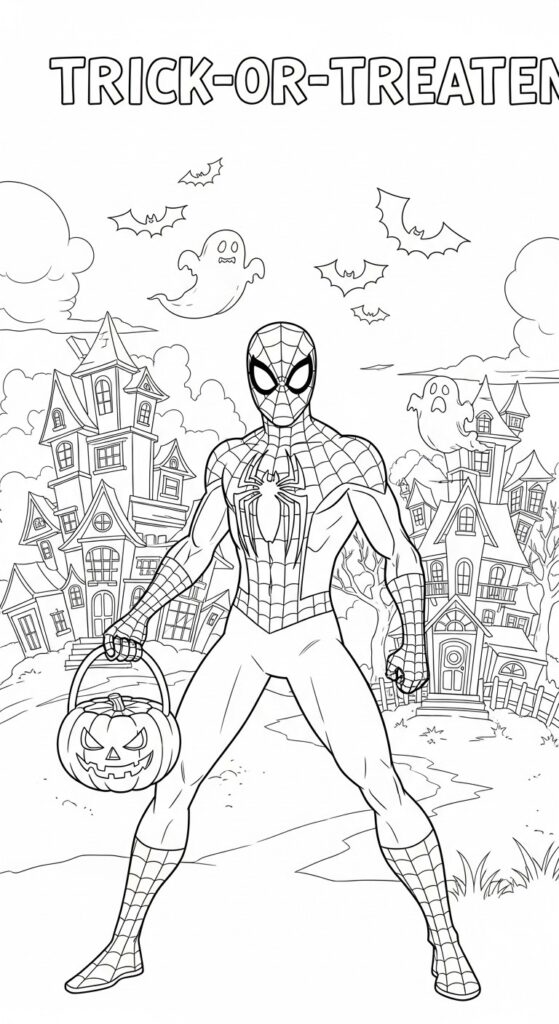 30 Free Halloween Coloring Pages Printables 17