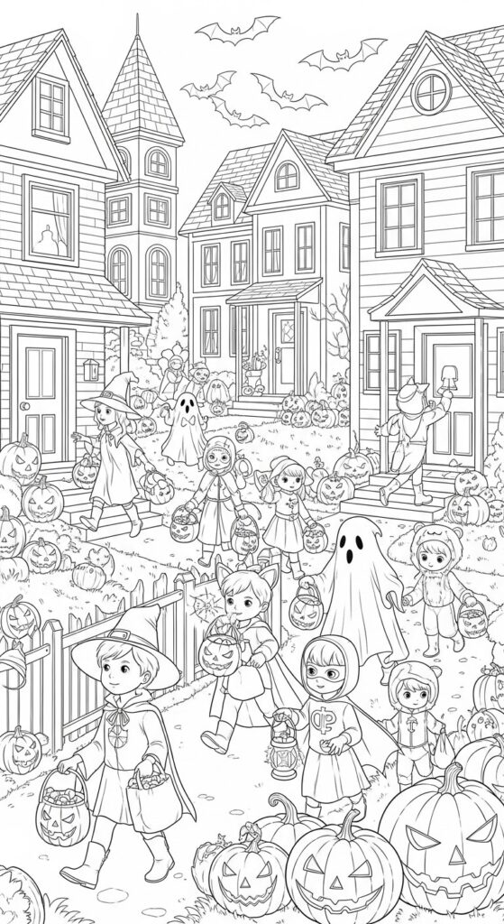 30 Free Halloween Coloring Pages Printables 21