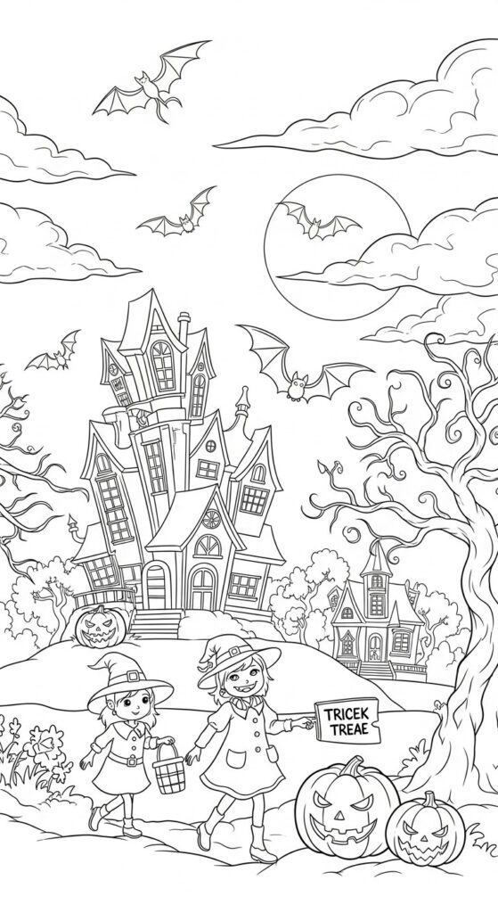 30 Free Halloween Coloring Pages Printables 27