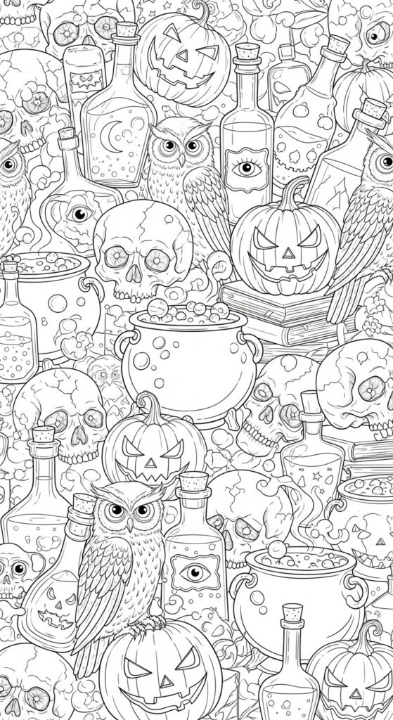 30 Free Halloween Coloring Pages Printables 29