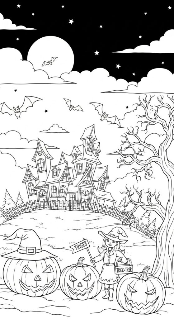 30 Free Halloween Coloring Pages Printables 31