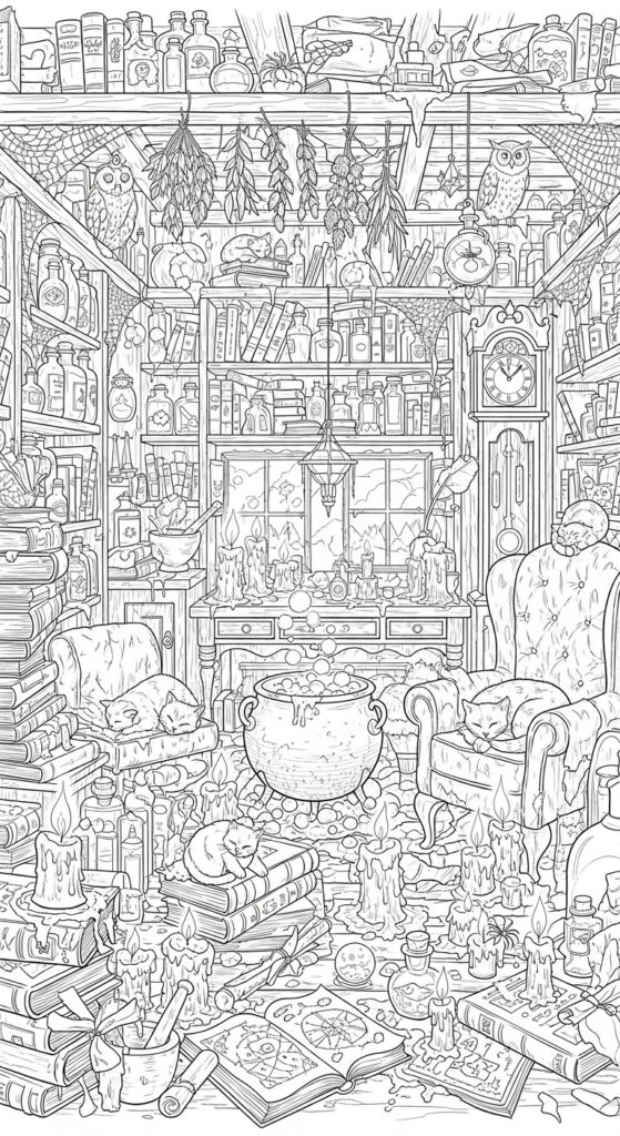 30 Free Halloween Coloring Pages Printables 33