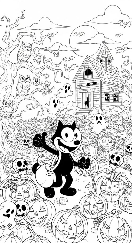 30 Free Halloween Coloring Pages Printables 35