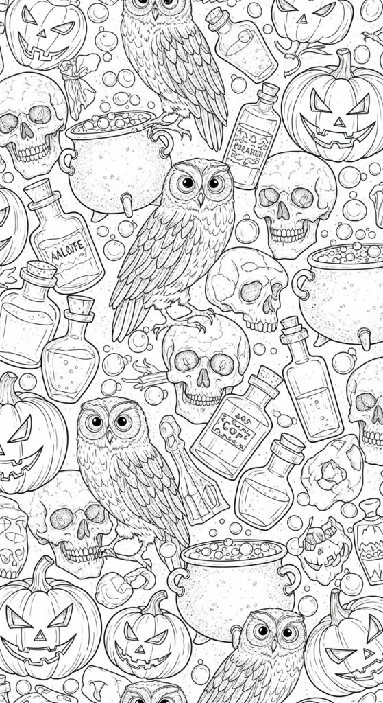 30 Free Halloween Coloring Pages Printables 36