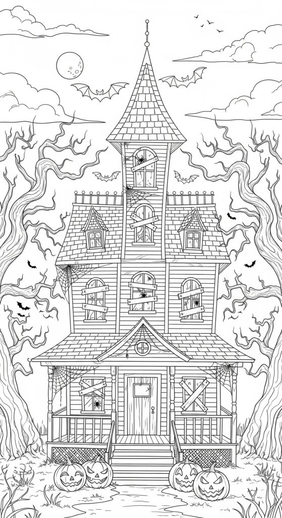 30 Free Halloween Coloring Pages Printables 4