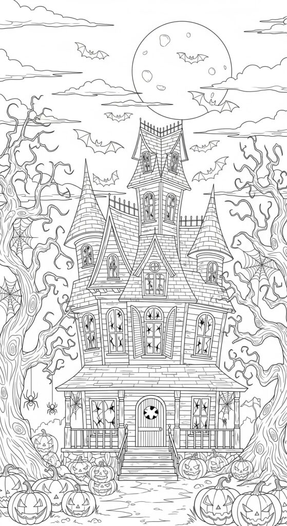 30 Free Halloween Coloring Pages Printables 5