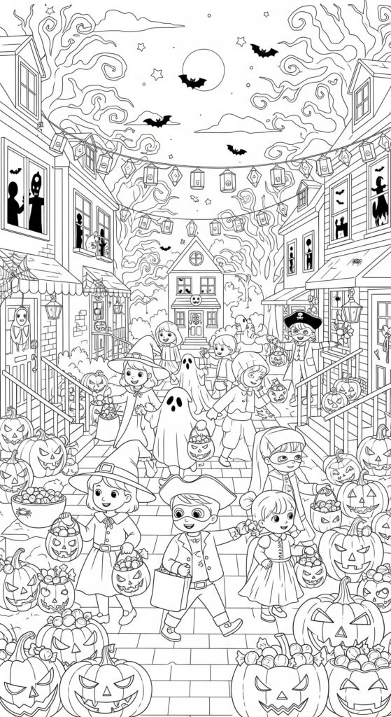 30 Free Halloween Coloring Pages Printables 6