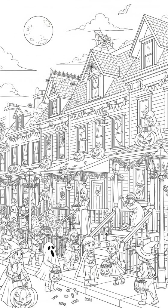 30 Free Halloween Coloring Pages Printables 7