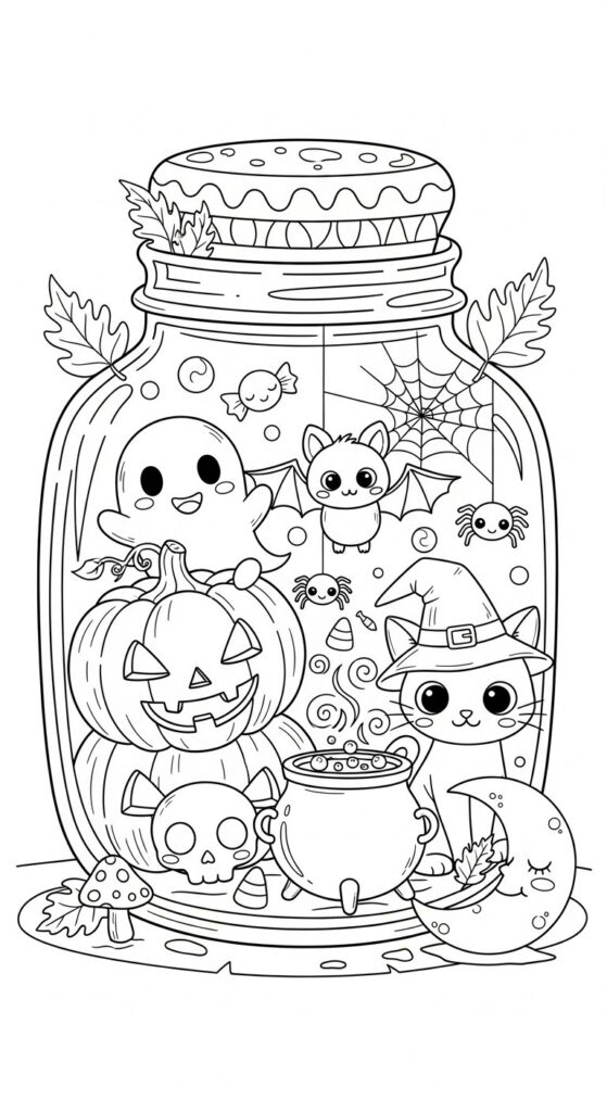 30 Free Halloween Coloring Pages Printables 9