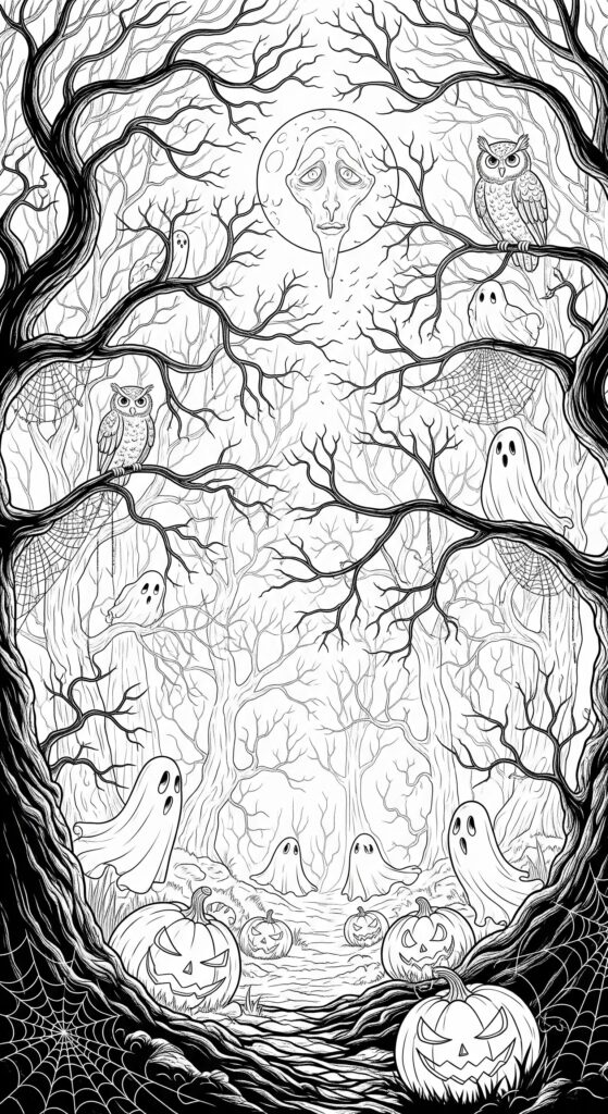 30 Free Halloween Coloring Pages To Print 10