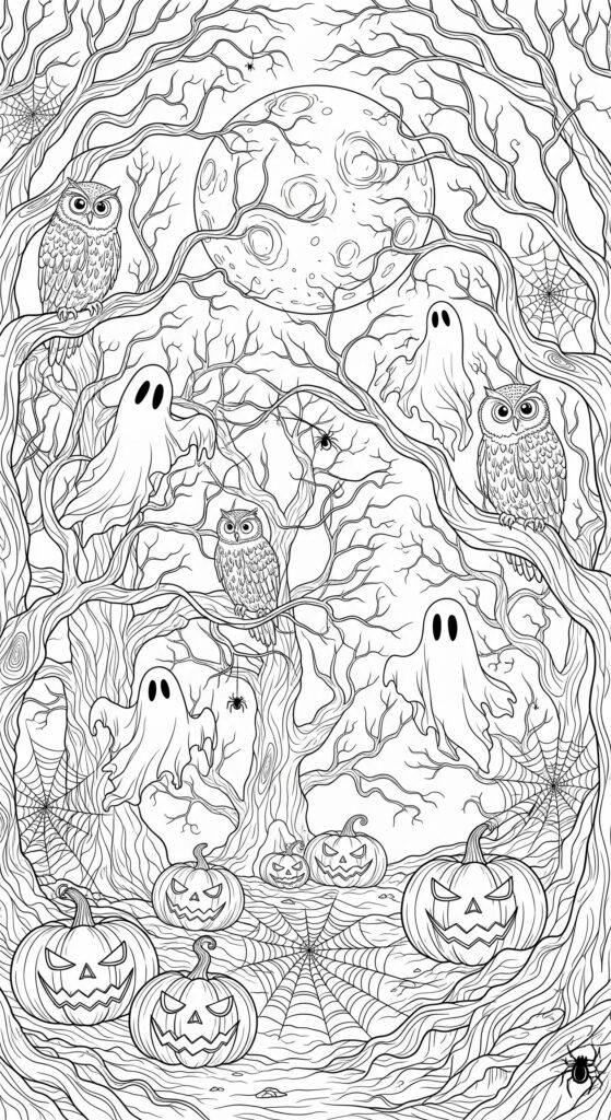 30 Free Halloween Coloring Pages To Print 11