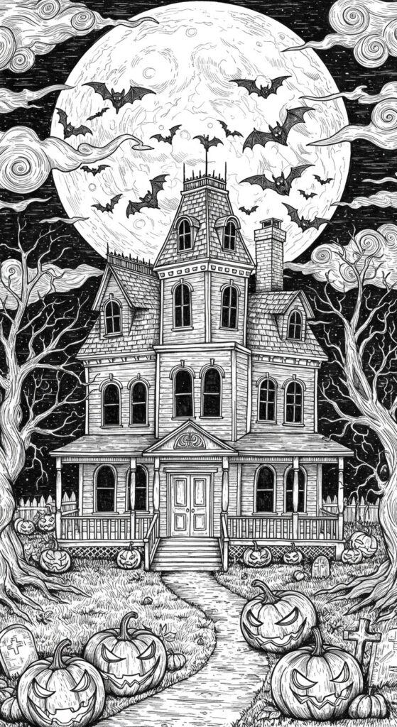 30 Free Halloween Coloring Pages To Print 22