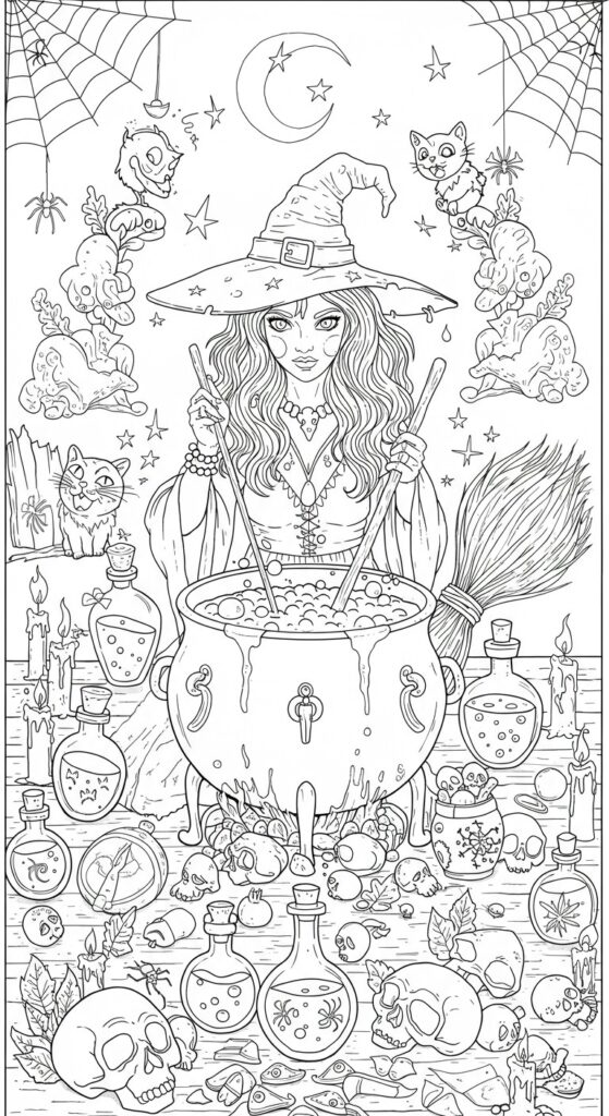 30 Free Halloween Coloring Pages To Print 25