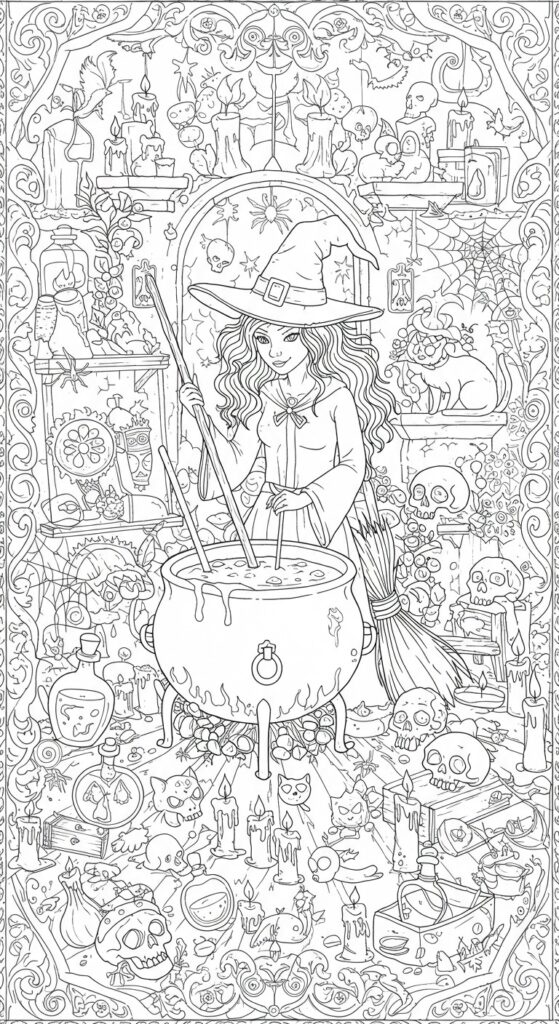 30 Free Halloween Coloring Pages To Print 26