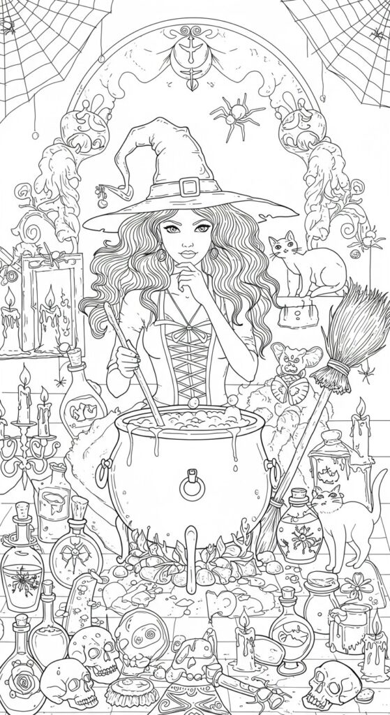 30 Free Halloween Coloring Pages To Print 28