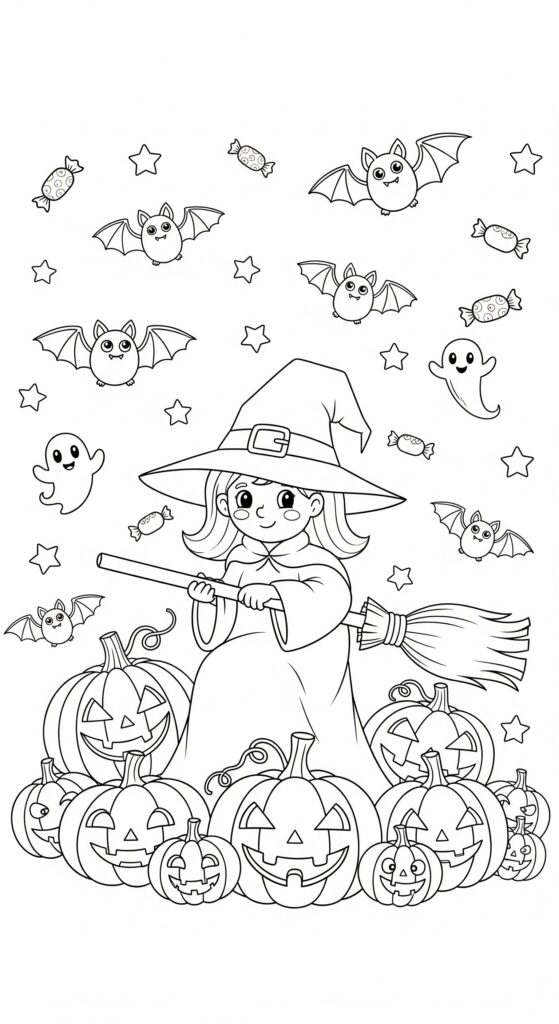 30 Free Halloween Coloring Pages To Print 6