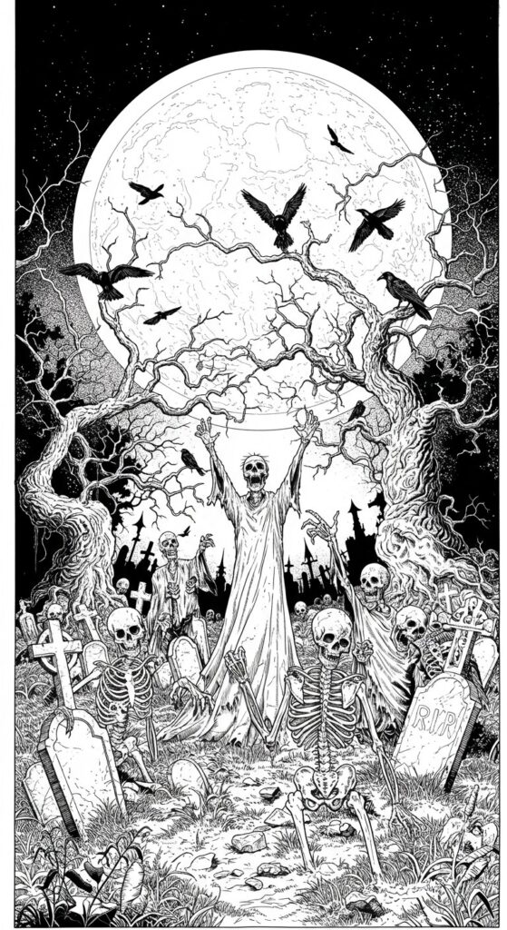 30 Halloween Coloring Pages For Adults Kids 11