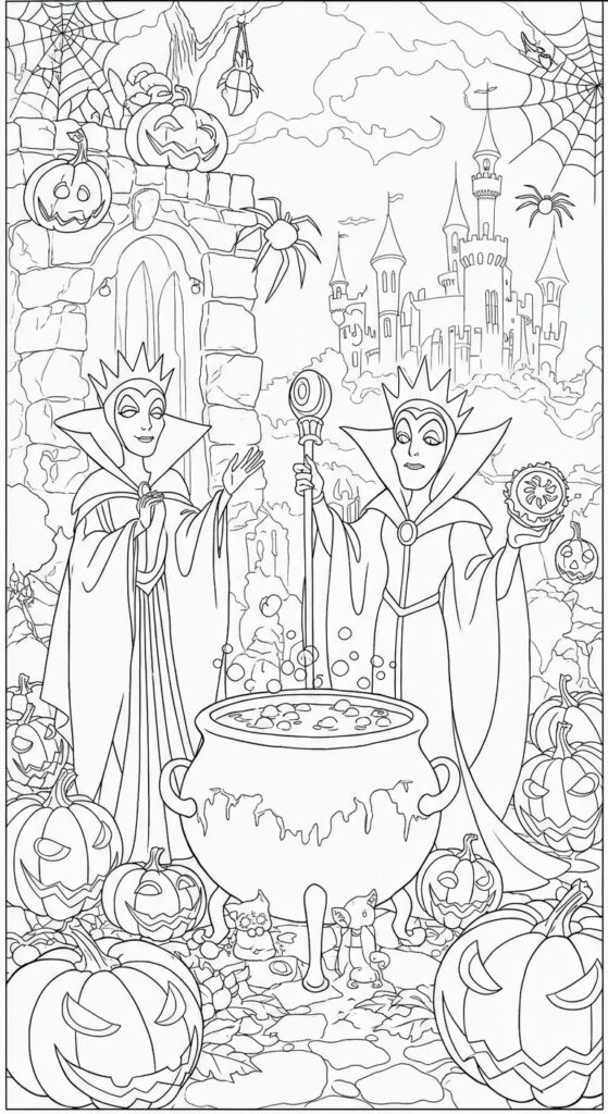 30 Halloween Coloring Pages For Adults Kids 12