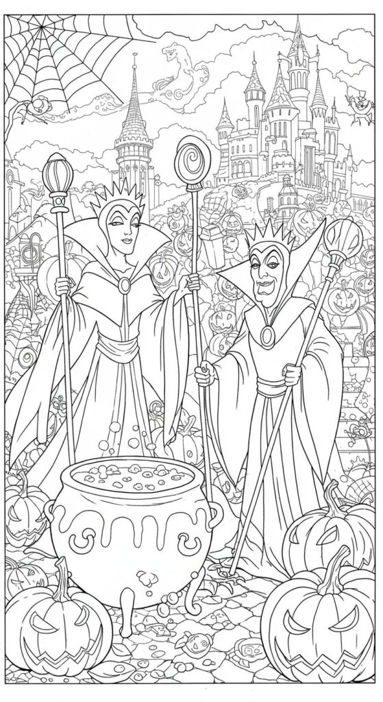 30 Halloween Coloring Pages For Adults Kids 13
