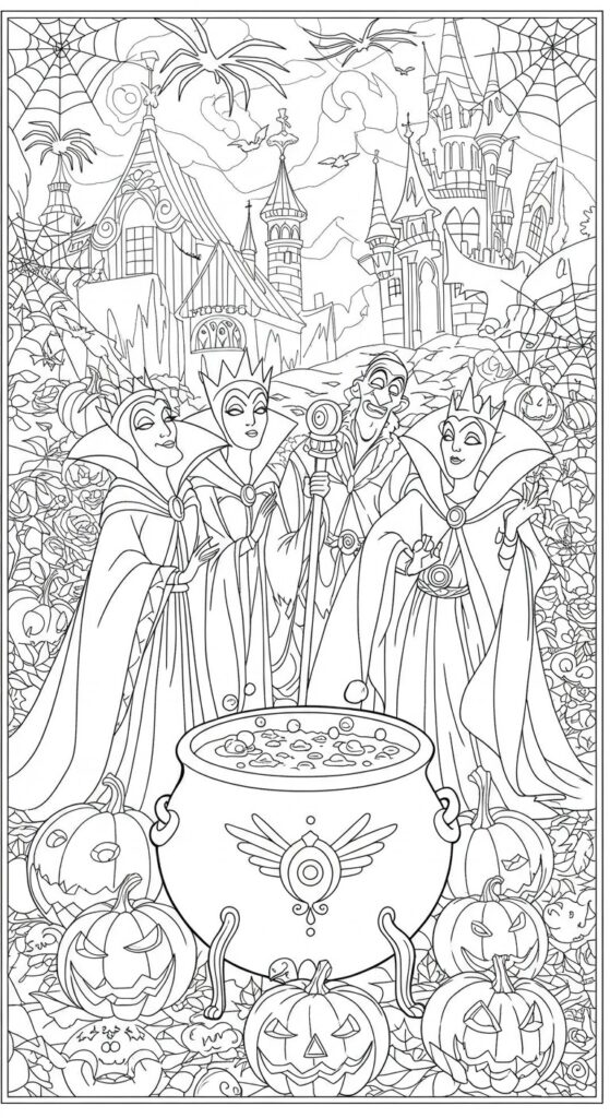 30 Halloween Coloring Pages For Adults Kids 14