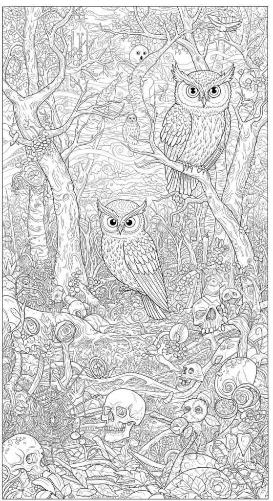 30 Halloween Coloring Pages For Adults Kids 19