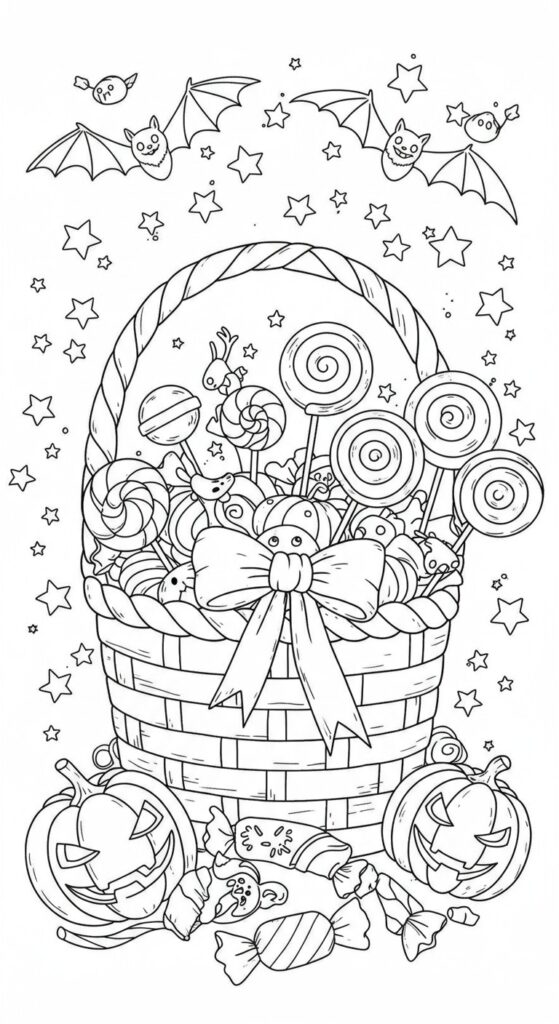 30 Halloween Coloring Pages For Adults Kids 20