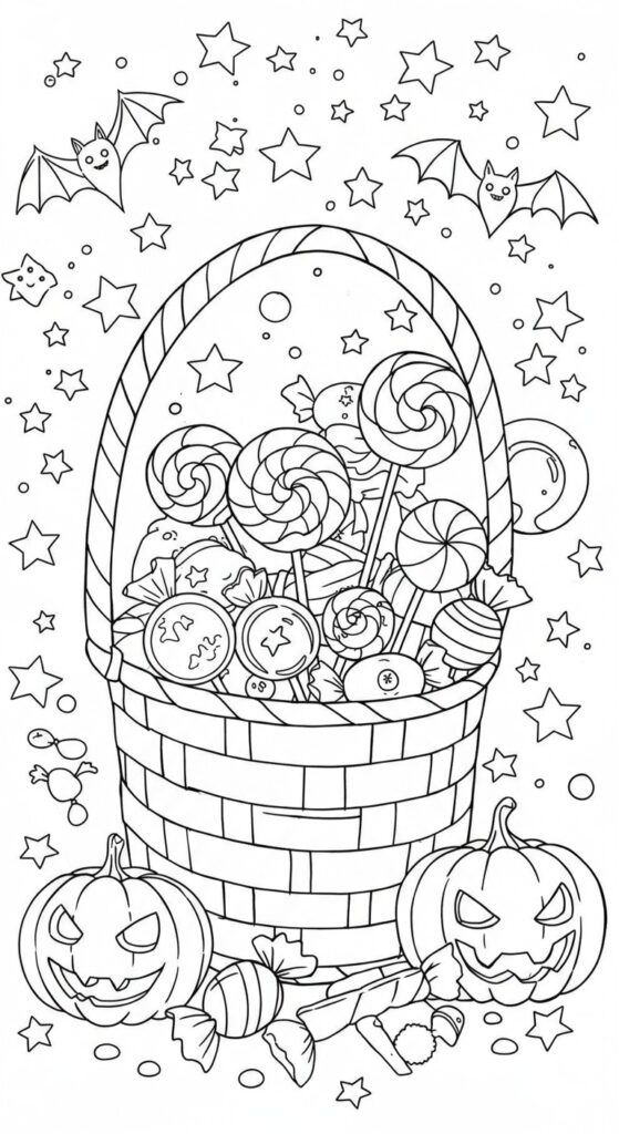 30 Halloween Coloring Pages For Adults Kids 21