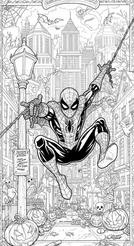 30 Halloween Coloring Pages For Adults Kids 23