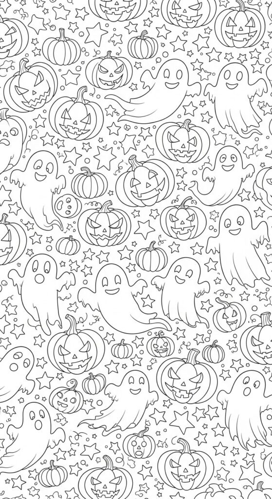 30 Halloween Coloring Pages For Adults Kids 28