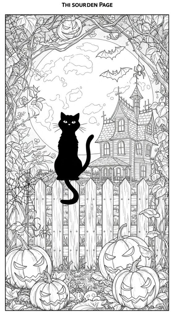 30 Halloween Coloring Pages For Adults Kids 3