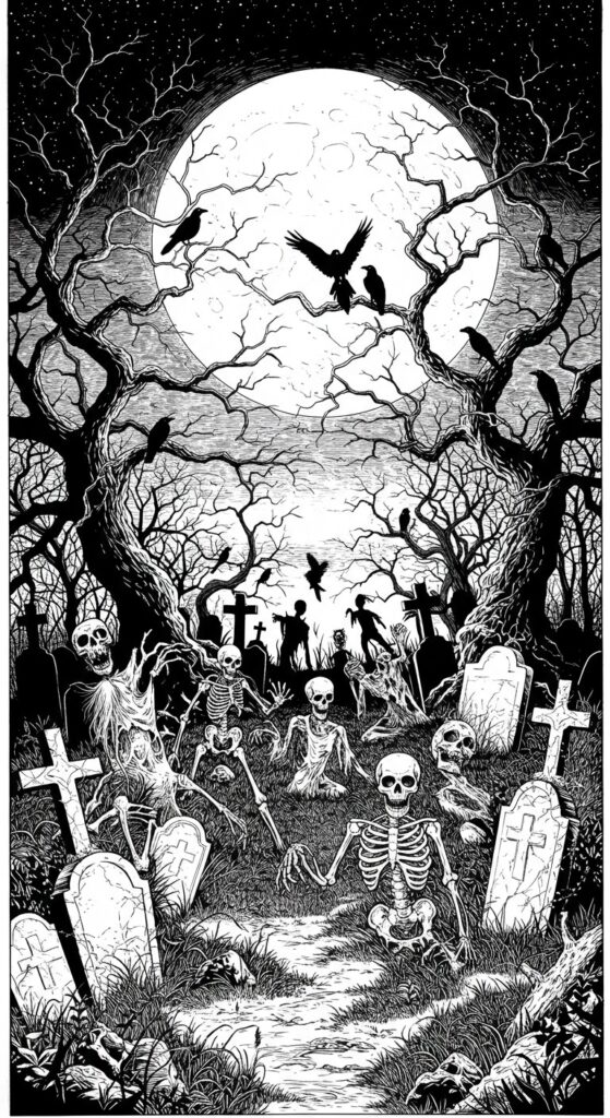 30 Halloween Coloring Pages For Adults Kids 9