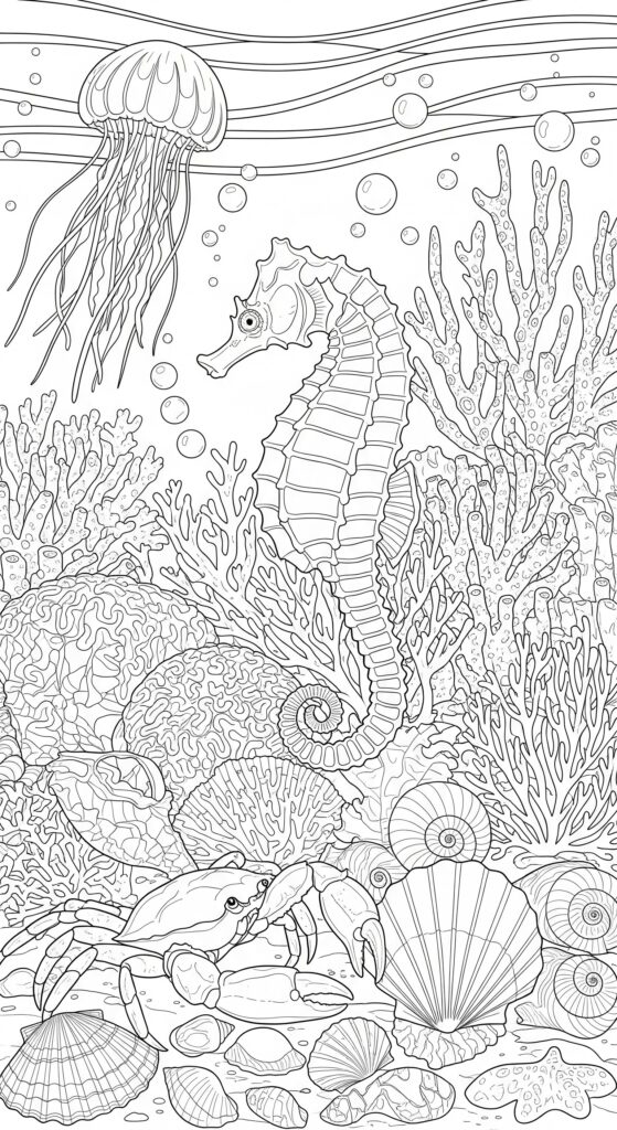 45 Ocean Coloring Pages Free Printable For All Ages 10