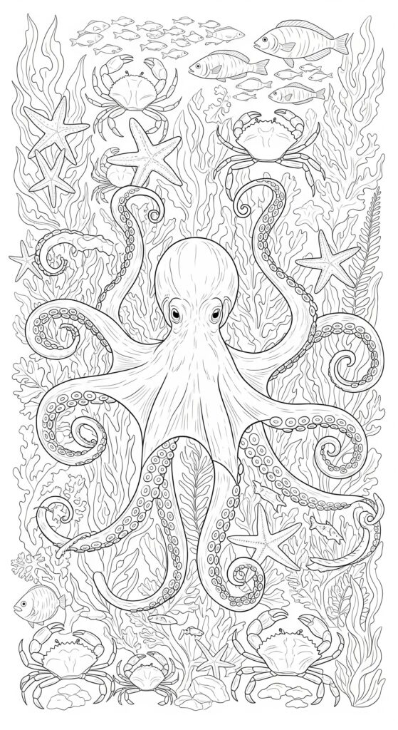 45 Ocean Coloring Pages Free Printable For All Ages 11