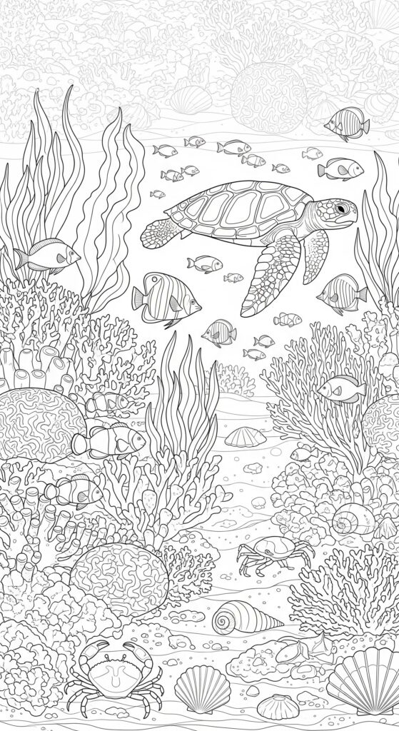 45 Ocean Coloring Pages Free Printable For All Ages 13