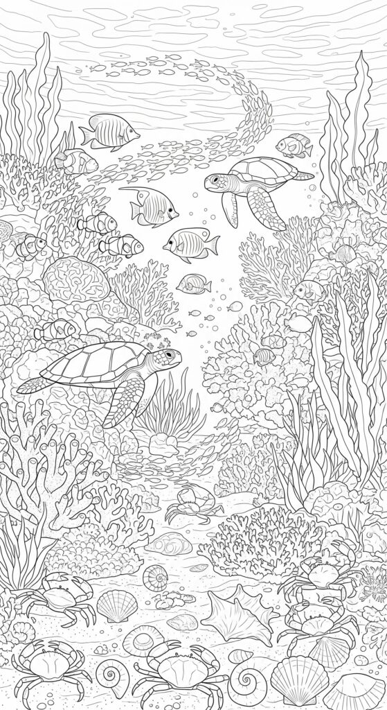 45 Ocean Coloring Pages Free Printable For All Ages 14