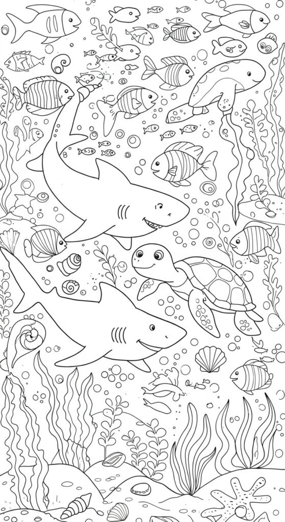 45 Ocean Coloring Pages Free Printable For All Ages 24