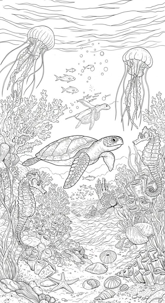 45 Ocean Coloring Pages Free Printable For All Ages 30
