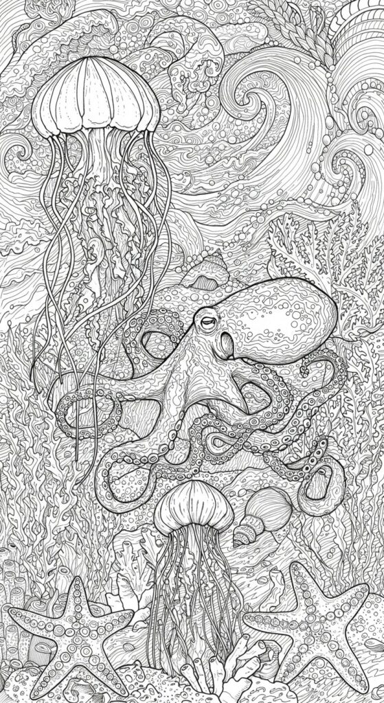 45 Ocean Coloring Pages Free Printable For All Ages 31