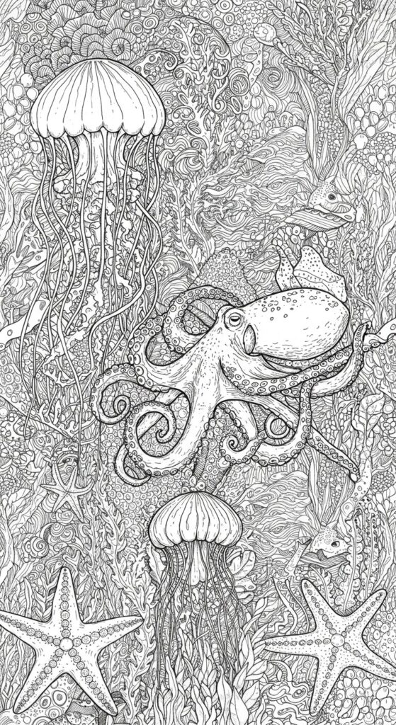 45 Ocean Coloring Pages Free Printable For All Ages 33