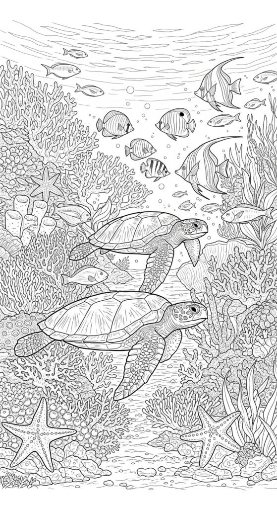 45 Ocean Coloring Pages Free Printable For All Ages 35