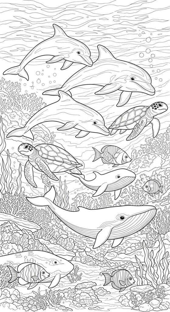 45 Ocean Coloring Pages Free Printable For All Ages 39