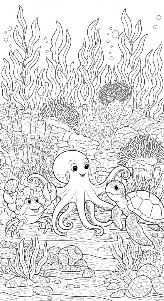 45 Ocean Coloring Pages Free Printable For All Ages 4