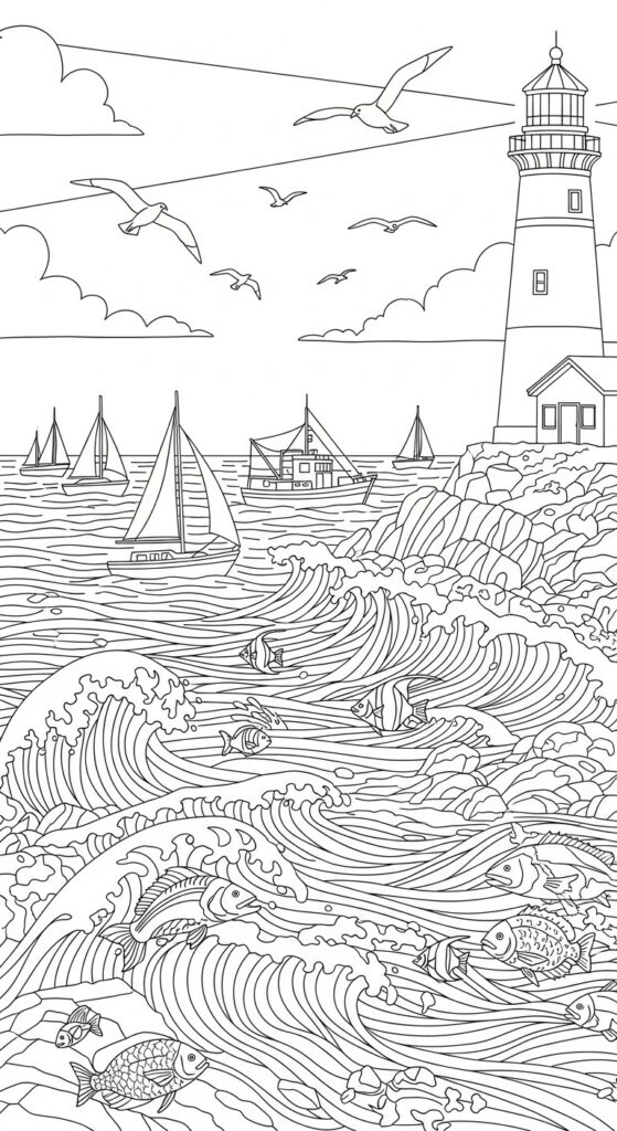 45 Ocean Coloring Pages Free Printable For All Ages 42