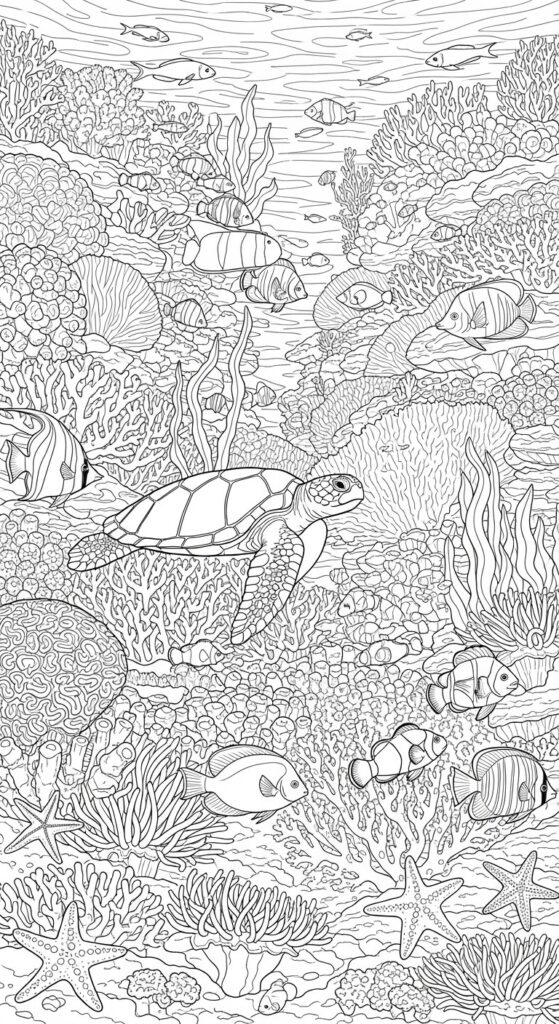 45 Ocean Coloring Pages Free Printable For All Ages 48