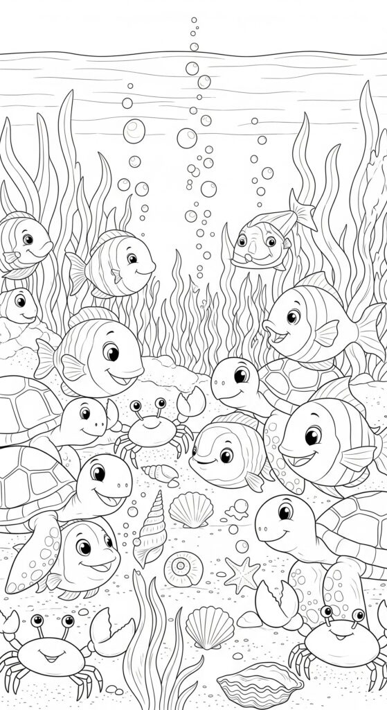45 Ocean Coloring Pages Free Printable For All Ages 7