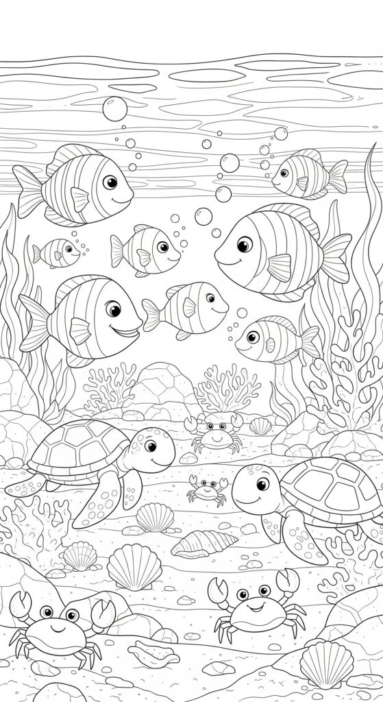 45 Ocean Coloring Pages Free Printable For All Ages 8