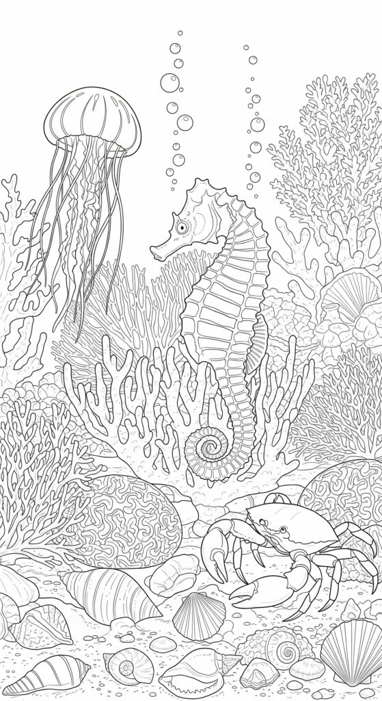 45 Ocean Coloring Pages Free Printable For All Ages 9